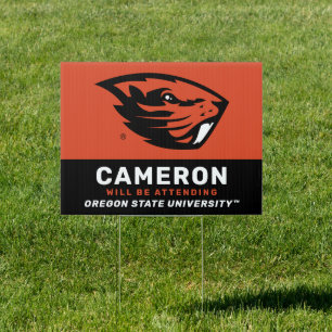 Oregon State Beavers Beaver Head Sign
