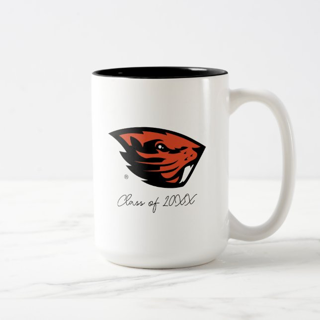 Oregon State Beavers | Beaver Head Two-Tone Coffee Mug (Right)