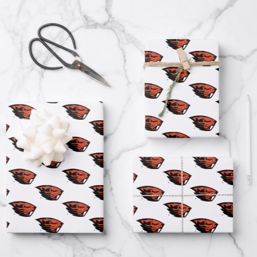 Oregon State Beavers  Beaver Head Wrapping Paper Sheets
