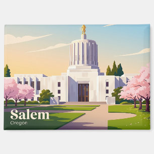 Oregon State Capitol USA Magnet