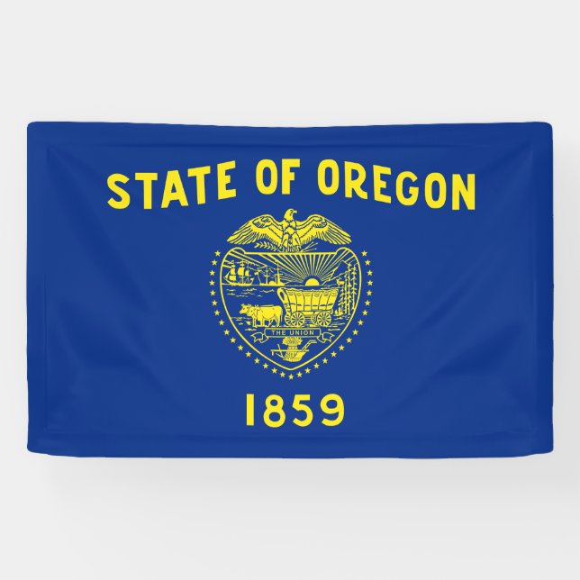 Oregon State Flag Banner (Horizontal)
