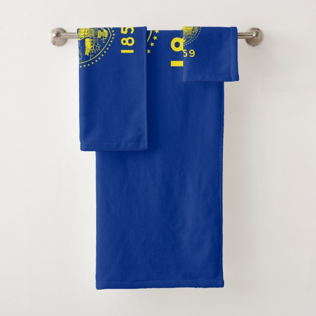 Oregon State Flag Bath Towel Set (Insitu)