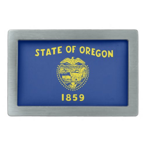 OREGON STATE FLAG BELT BUCKLE