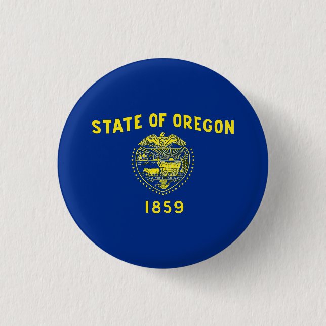Oregon State Flag Button (Front)