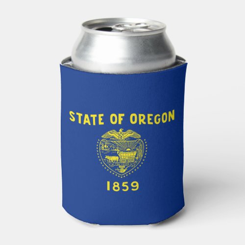 Oregon State Flag Can Cooler