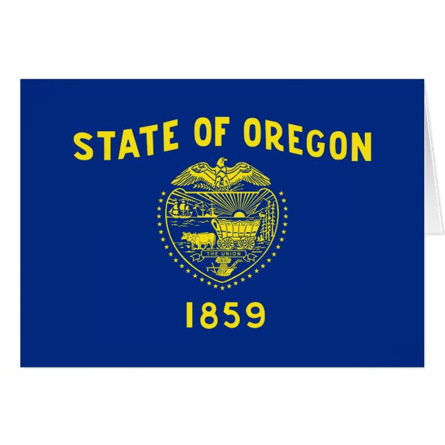 Oregon State Flag Cards (Front Horizontal)