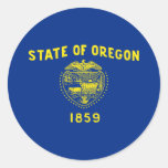 Oregon State Flag Classic Round Sticker