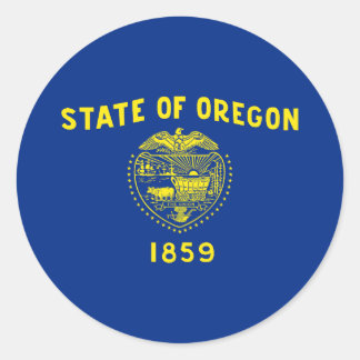 Oregon State Flag Classic Round Sticker