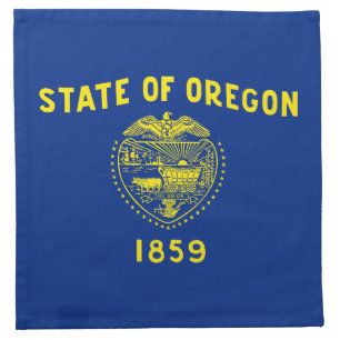 Oregon State Flag Cloth Napkin