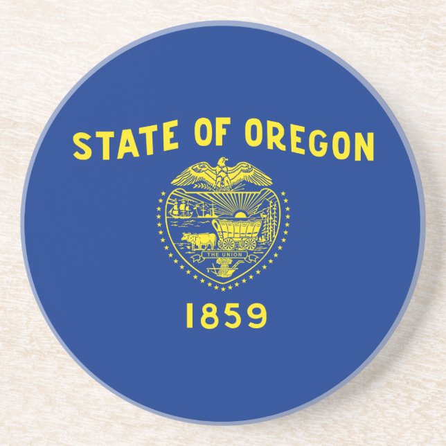 Oregon State Flag Coaster (Front)