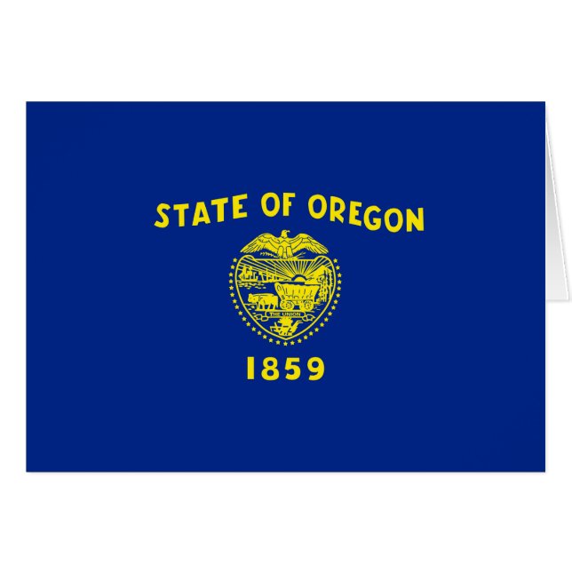 Oregon State Flag Design Cards (Front Horizontal)