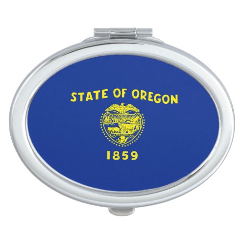Oregon State Flag Design Compact Mirror