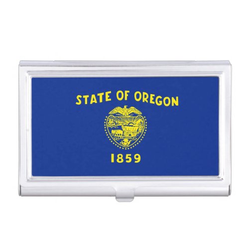 Oregon State Flag Design Decor Case For Business Cards