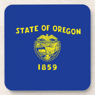Oregon State Flag Design Decor Coaster