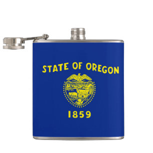 Oregon State Flag Design Flask