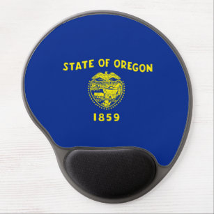 Oregon State Flag Design Gel Mouse Pad