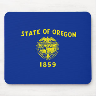Oregon State Flag Design Mouse Pad