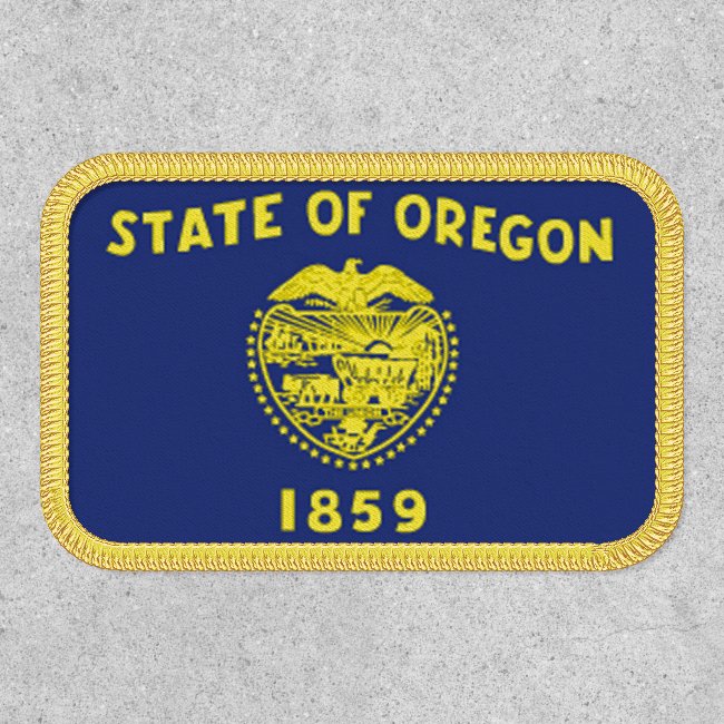 Oregon State Flag Design Patch