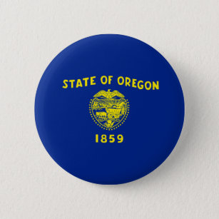 Oregon State Flag Design Pinback Button