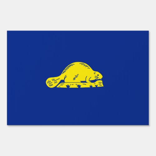 Oregon State Flag Design Sign