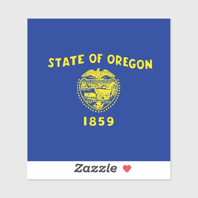 Oregon State Flag Design Sticker (Sheet)