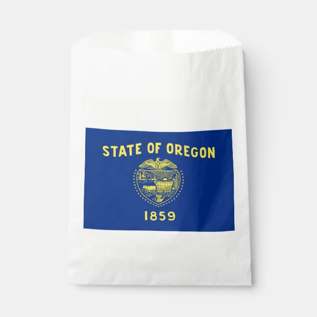 Oregon State Flag Favor Bag (Front)