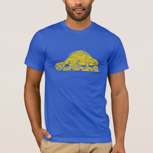 Oregon State Flag Grunge Beaver Salem Love T_Shirt
