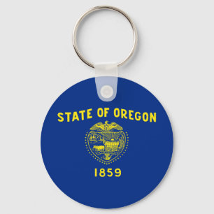 Oregon State Flag Keychain
