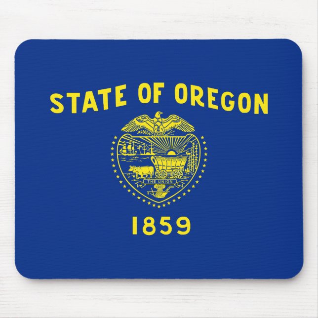 Oregon State Flag Mouse Pad (Front)