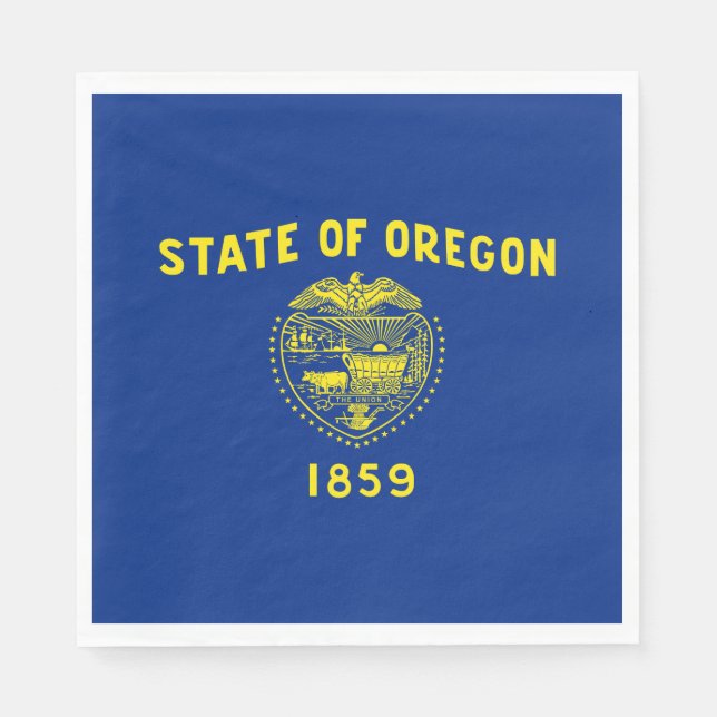 Oregon State Flag Napkins (Front)