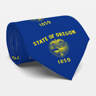 Oregon State Flag Neck Tie