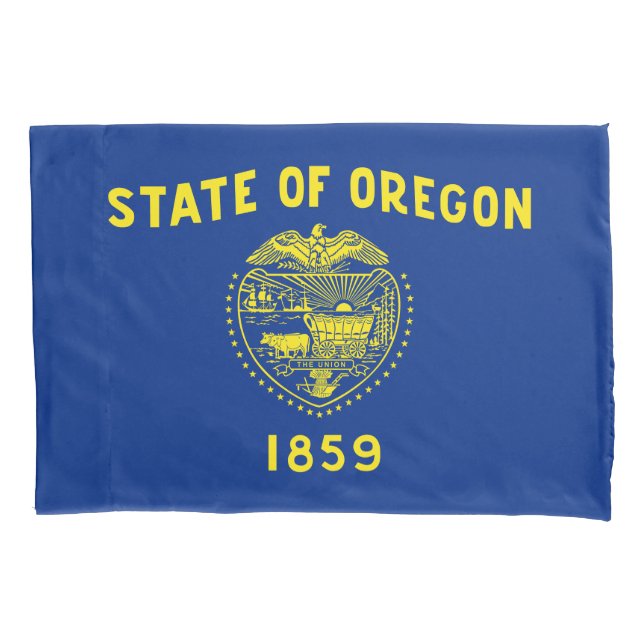 Oregon State Flag Pillow Case (Front)