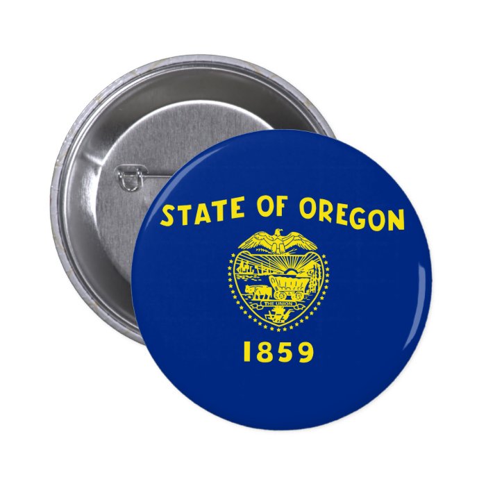 Oregon State Flag Pinback Button