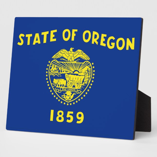 Oregon State Flag Plaque (Side)