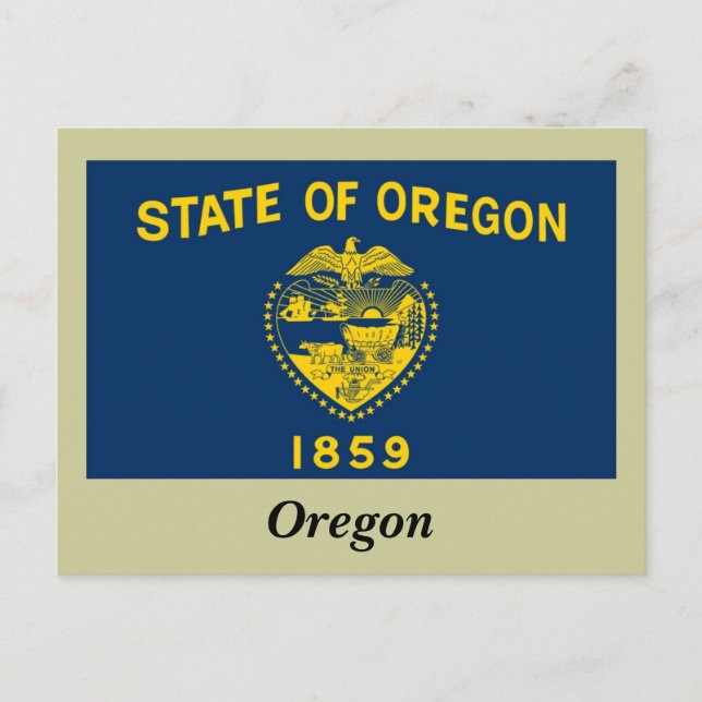 Oregon State Flag Postcard (Front)