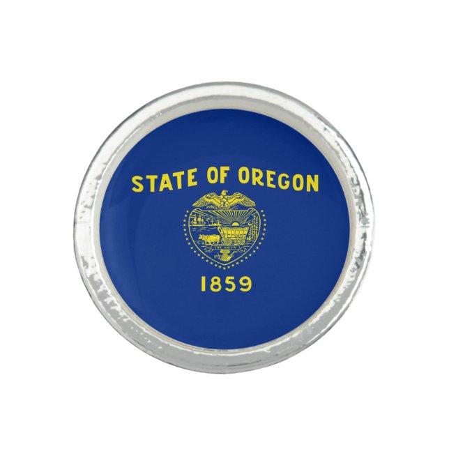 Oregon State Flag Ring (Front)