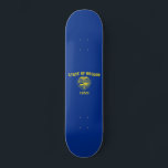 Oregon State Flag Skateboard<br><div class="desc">Patriotic Oregon state flag.</div>