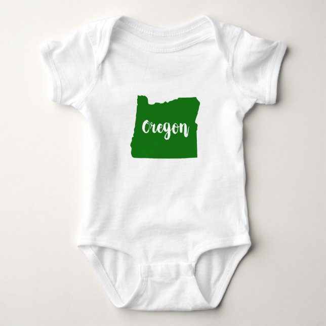 Oregon State Green Baby Bodysuit (Front)