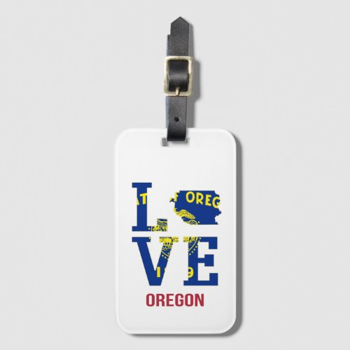 Oregon State Love USA Luggage Tag