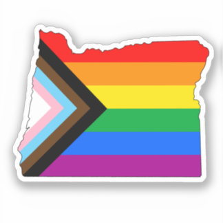 Oregon State Pride LGBTQ Progress Pride Sticker