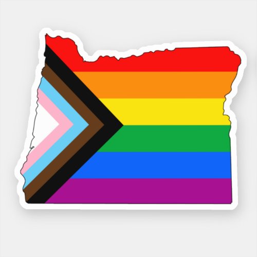 Oregon State Pride LGBTQ Progress Pride Sticker