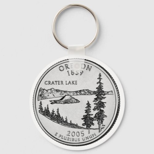 Oregon State Quarter Keychain