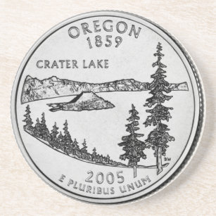 Oregon State Quarter Sandstone Coaster