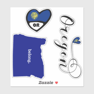 Oregon State, Sheet of Die Cut Stickers