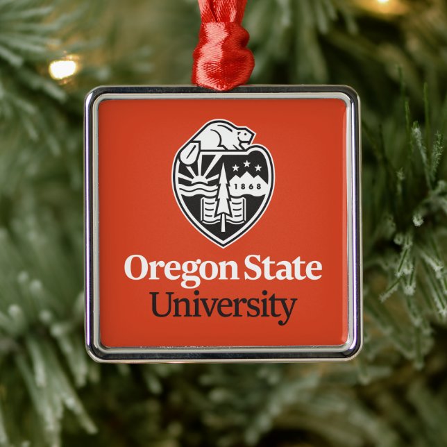Oregon State University Metal Ornament (Tree)