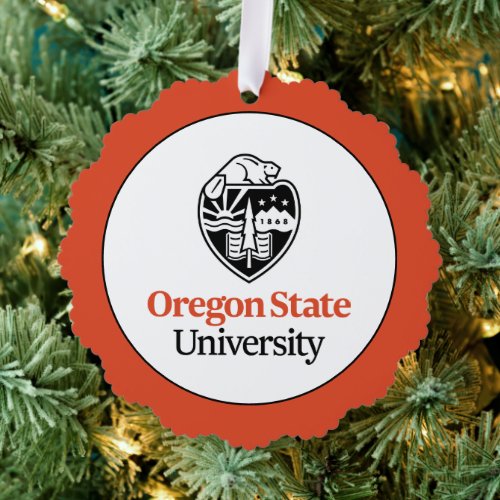 Oregon State University Ornament Card