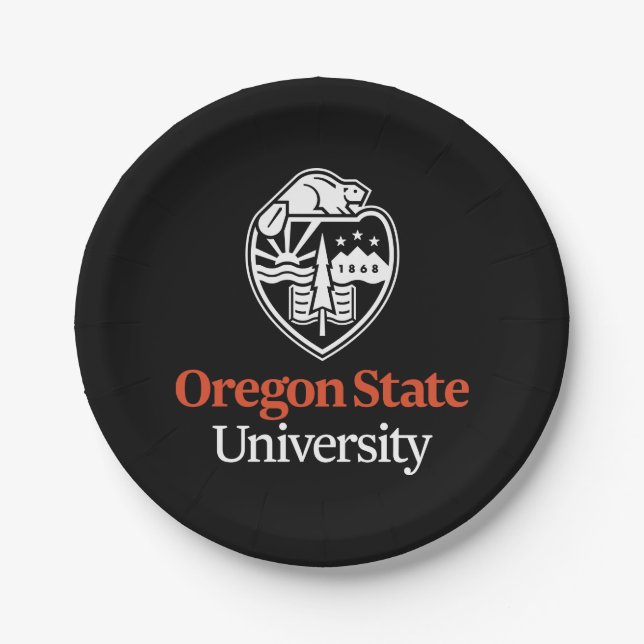 Oregon State University Paper Plates (Front)