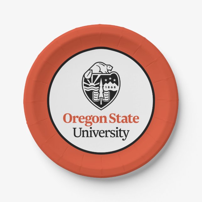 Oregon State University Paper Plates (Front)