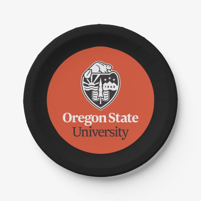 Oregon State University Paper Plates (Front)