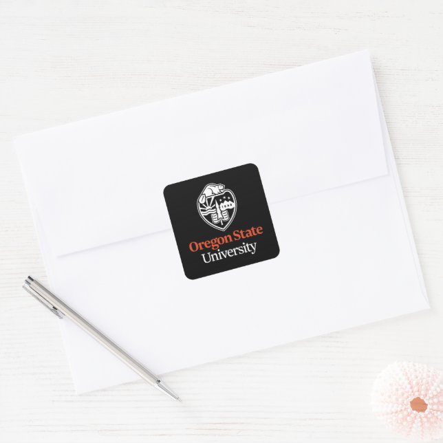 Oregon State University Square Sticker (Envelope)